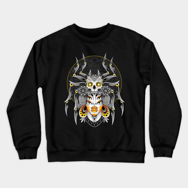 Spider Queen Crewneck Sweatshirt by GODZILLARGE